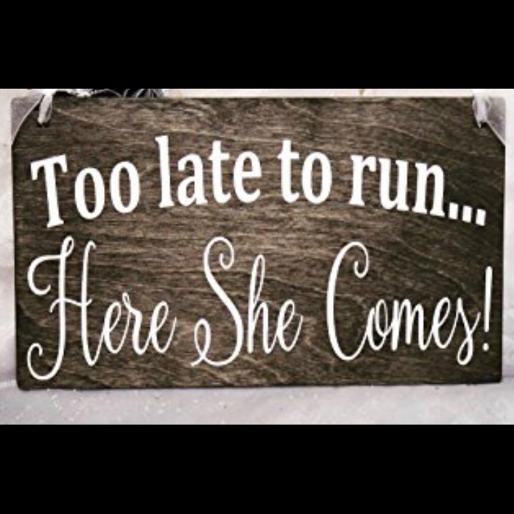 Wooden sign